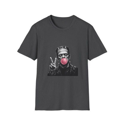 Frankenstein Bubblegum T-Shirt — Funny Retro Monster Graphic Tee