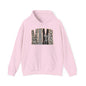 Cowhide Patchwork Hoodie — Leopard & Flag Graphic Pullover