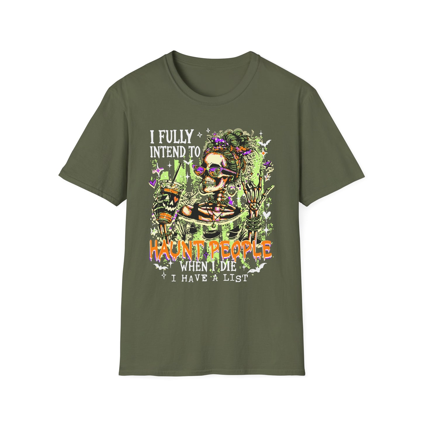 I Fully Intend To Not People When I Die T-Shirt — Funny Skeleton Halloween Tee