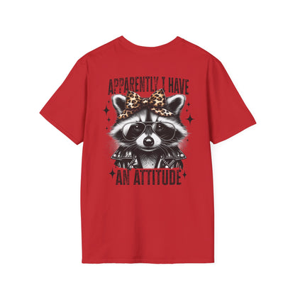 Raccoon 'Apparently I Have An Attitude' T-Shirt