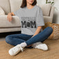 Football Mom T‑Shirt — Vintage Black & White Game Day Tee