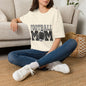 Football Mom T‑Shirt — Vintage Black & White Game Day Tee