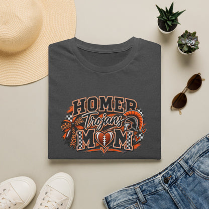 T-Shirt — Homer Trojans Mom Football Team Tee