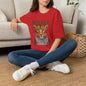 Boujee Leopard T-Shirt — Stylish Women’s Graphic Tee with Jeweled Cat Design