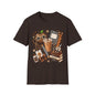 Teacher Inspired Leopard Apple & Coffee T-Shirt
