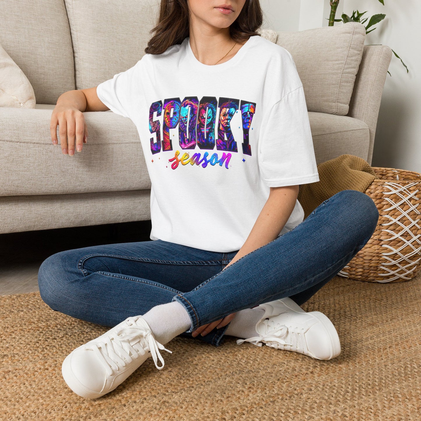 Spooky Season T-Shirt — Colorful Halloween Graphic Tee