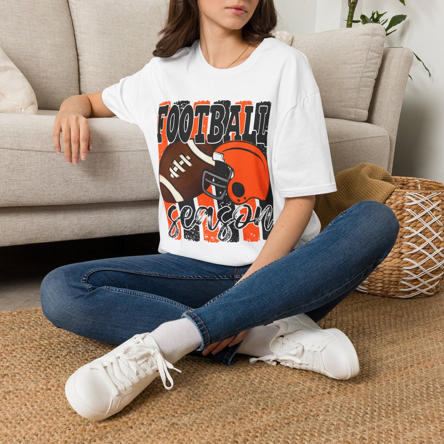 Football Season T-Shirt — Vintage Helmet & Ball Game Day Tee