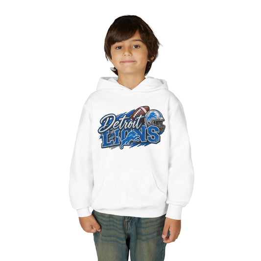Youth Hoodie — Detroit Lions Football Graphic Pullover