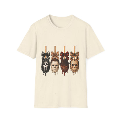 Horror Mask Popsicle T-Shirt — Halloween Thriller Graphic Tee
