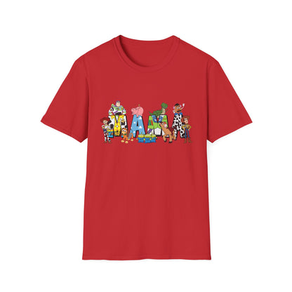 Toy Story 'Family' Graphic T-Shirt — Playful Pixar Character Name Tee