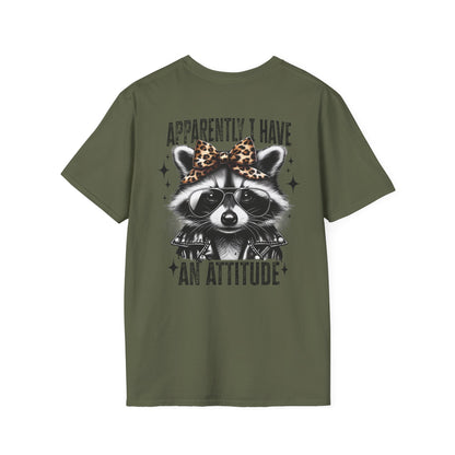 Raccoon 'Apparently I Have An Attitude' T-Shirt