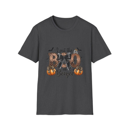 Halloween "I Put the Boo in Boujee" Shirt — Women's Halloween Tee
