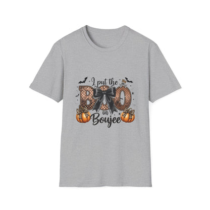 Halloween "I Put the Boo in Boujee" Shirt — Women's Halloween Tee