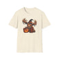 Halloween Moose T-Shirt — Spooky Pumpkin & Witch Hat Graphic