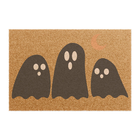 Halloween Ghost Doormat - Cute Trio Welcome Mat for Fall & Spooky Season