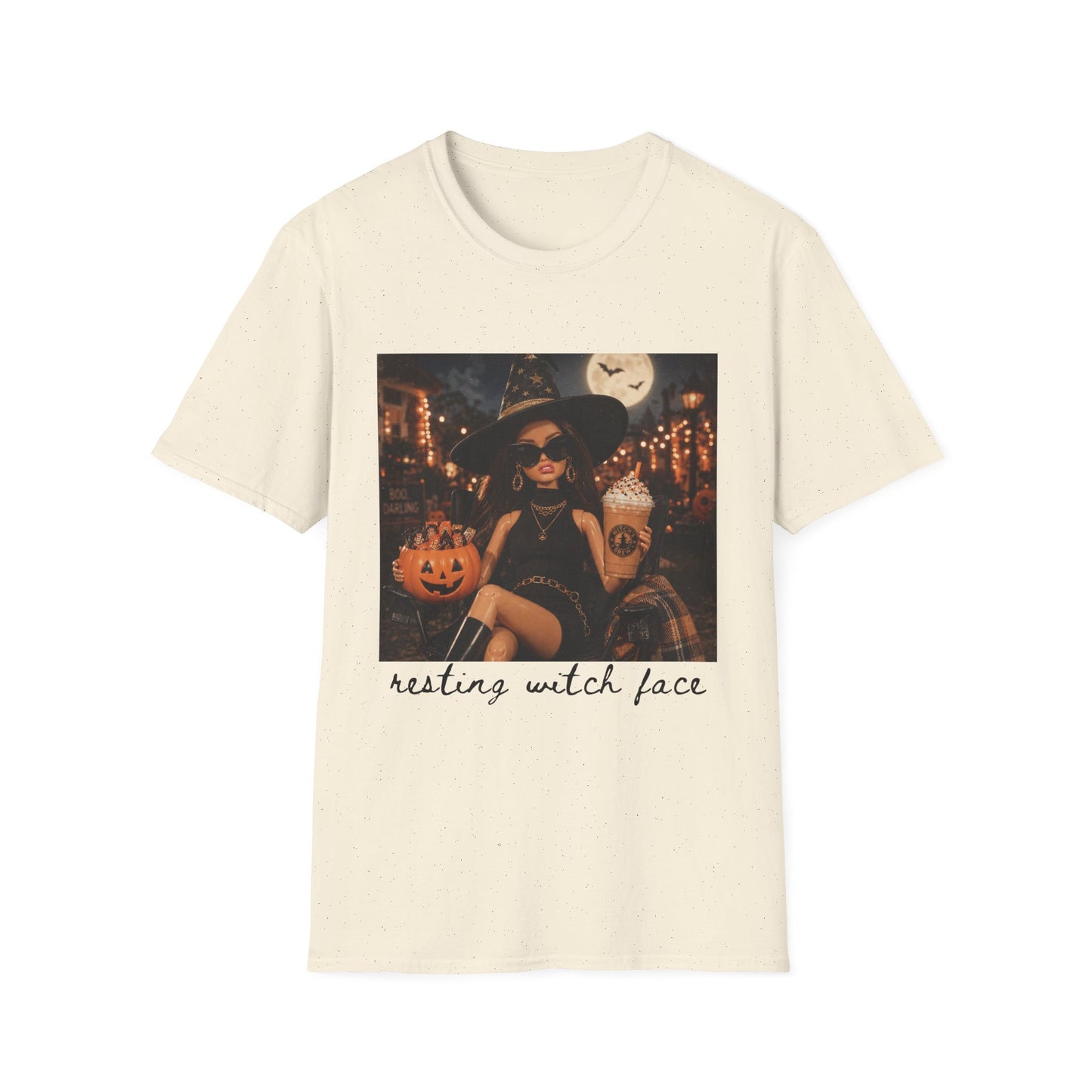 Halloween Witch Tee — 'Resting Witch Face' Graphic T-Shirt
