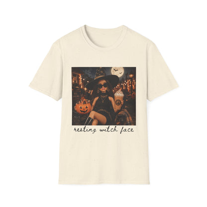 Halloween Witch Tee — 'Resting Witch Face' Graphic T-Shirt