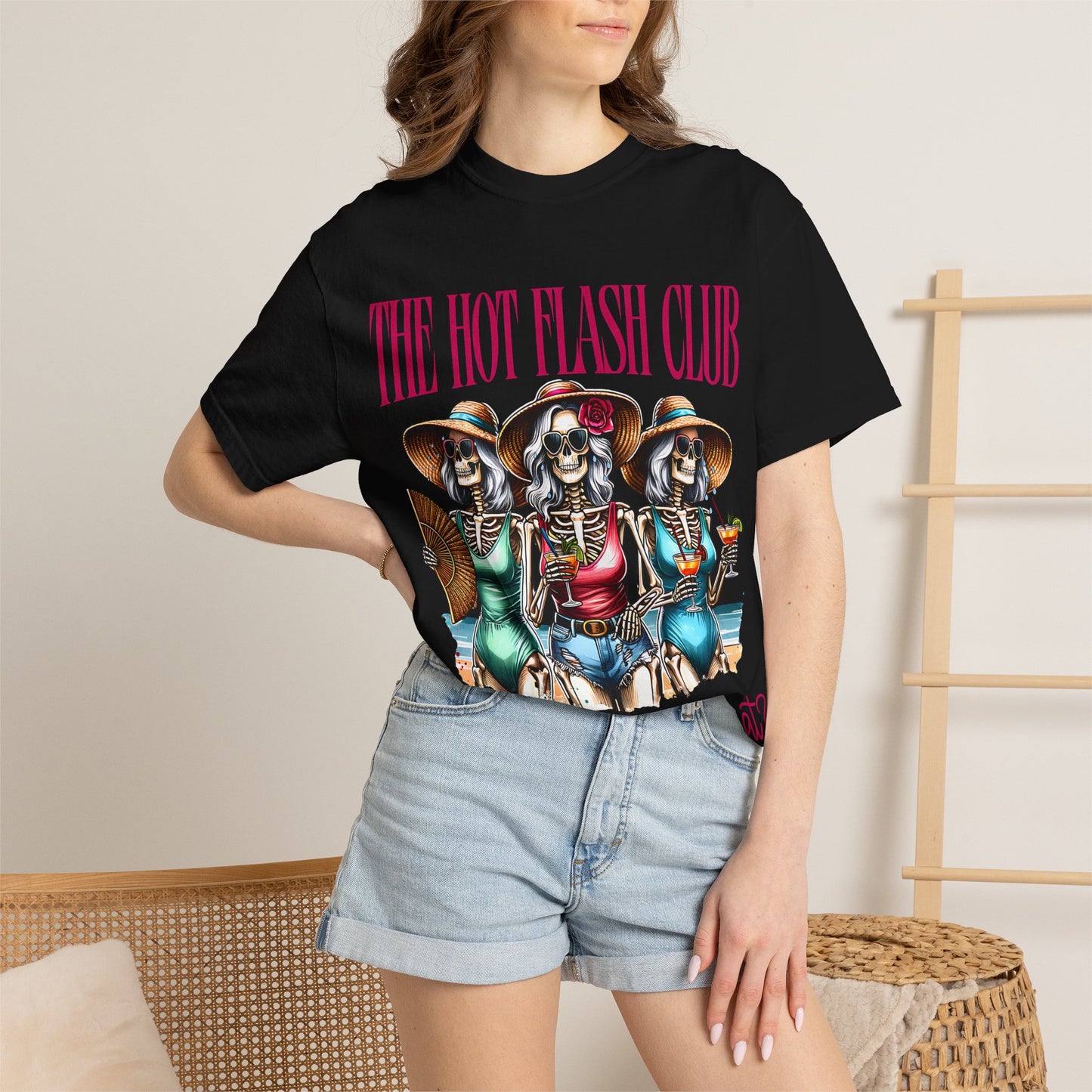 The Hot Flash Club T-Shirt — 'Where Them Fans At?' Funny Menopause Graphic Tee