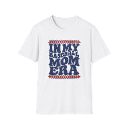 Baseball Mom T‑Shirt — "In My Baseball Mom Era" Retro Tee for Mom Fans & Game Days