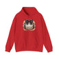 Leopard Print Pumpkin Hoodie with Black Bow — Fall Halloween Sweatshirt