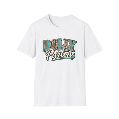 Dolly Parton Leopard-Accent Graphic T-Shirt