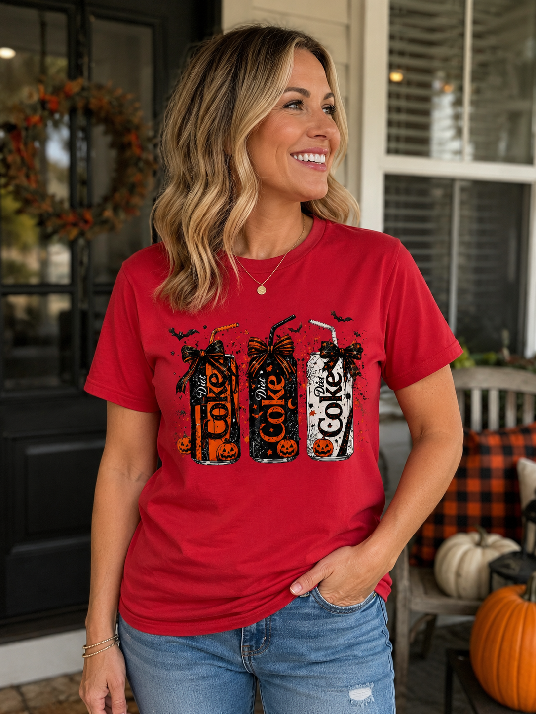 Youth Tee — Halloween Coke Can Trio Graphic Shirt