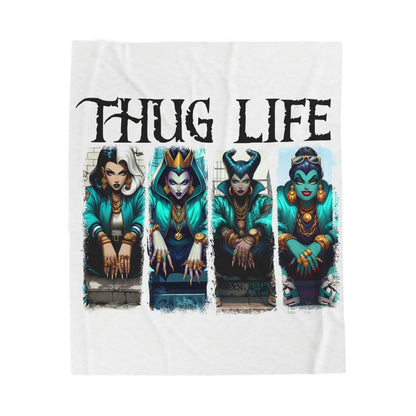 Villainesses Velveteen Plush Blanket — Cozy Graphic Throw for Fans