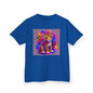 Kids Tee — Colorful Neon Leopard Cub Graphic Shirt