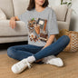 Teacher Inspired Leopard Apple & Coffee T-Shirt