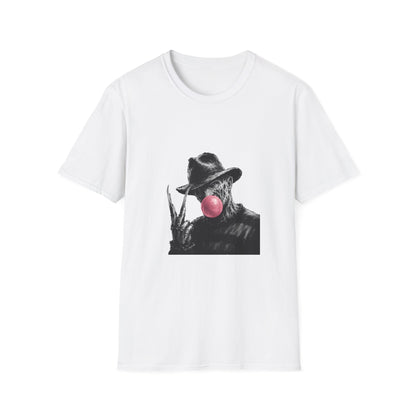 Horror Character Bubblegum T-Shirt — Vintage Freddy-Inspired Graphic Tee