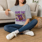 Game Day Football Tee — Leopard Print & Purple Bow Game Day T‑Shirt