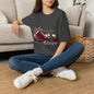 Football Mom Tee — "For the Love of the Game" Leopard Accent