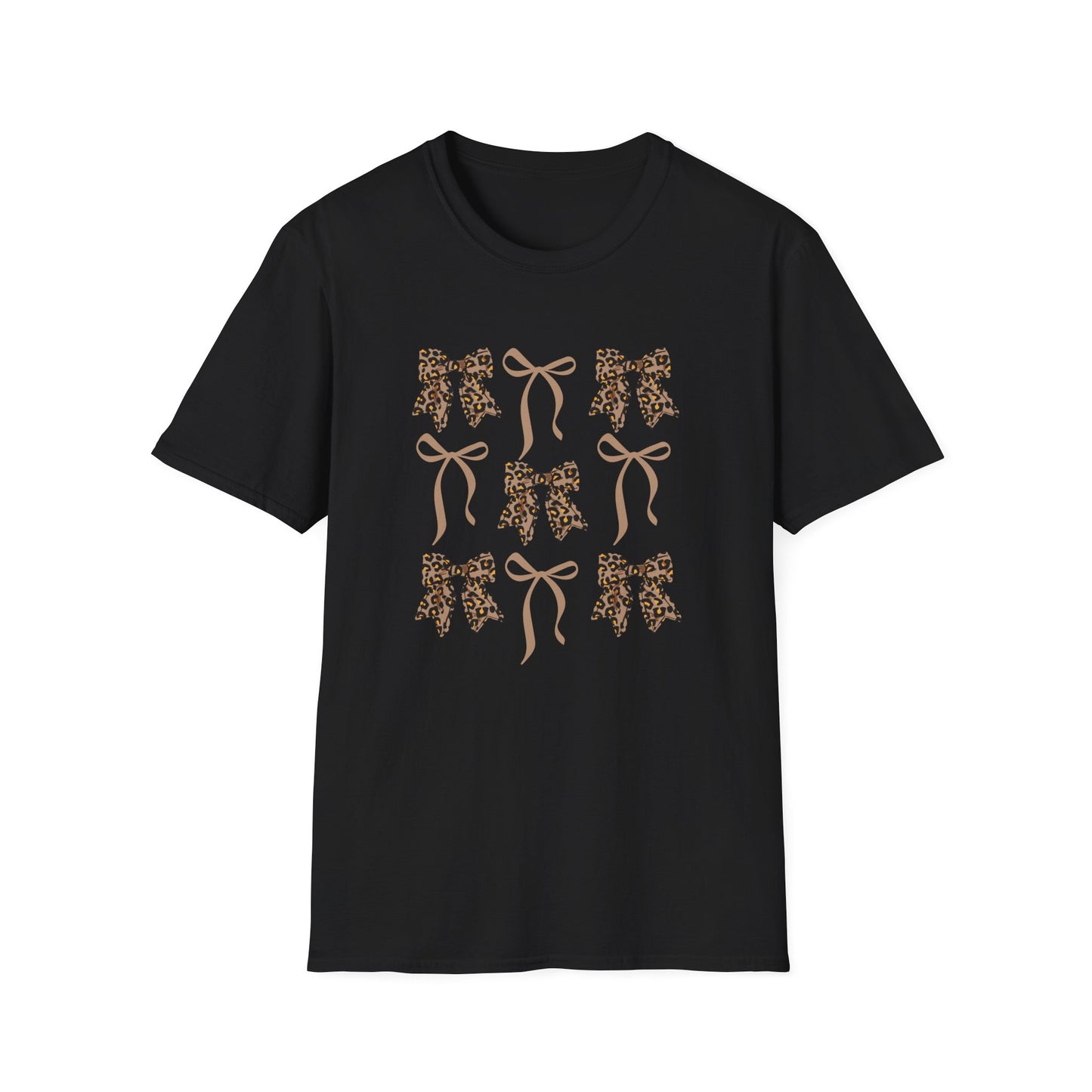 Leopard Bow Graphic T-Shirt
