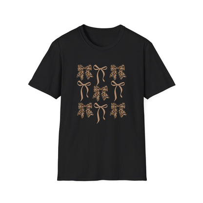 Leopard Bow Graphic T-Shirt