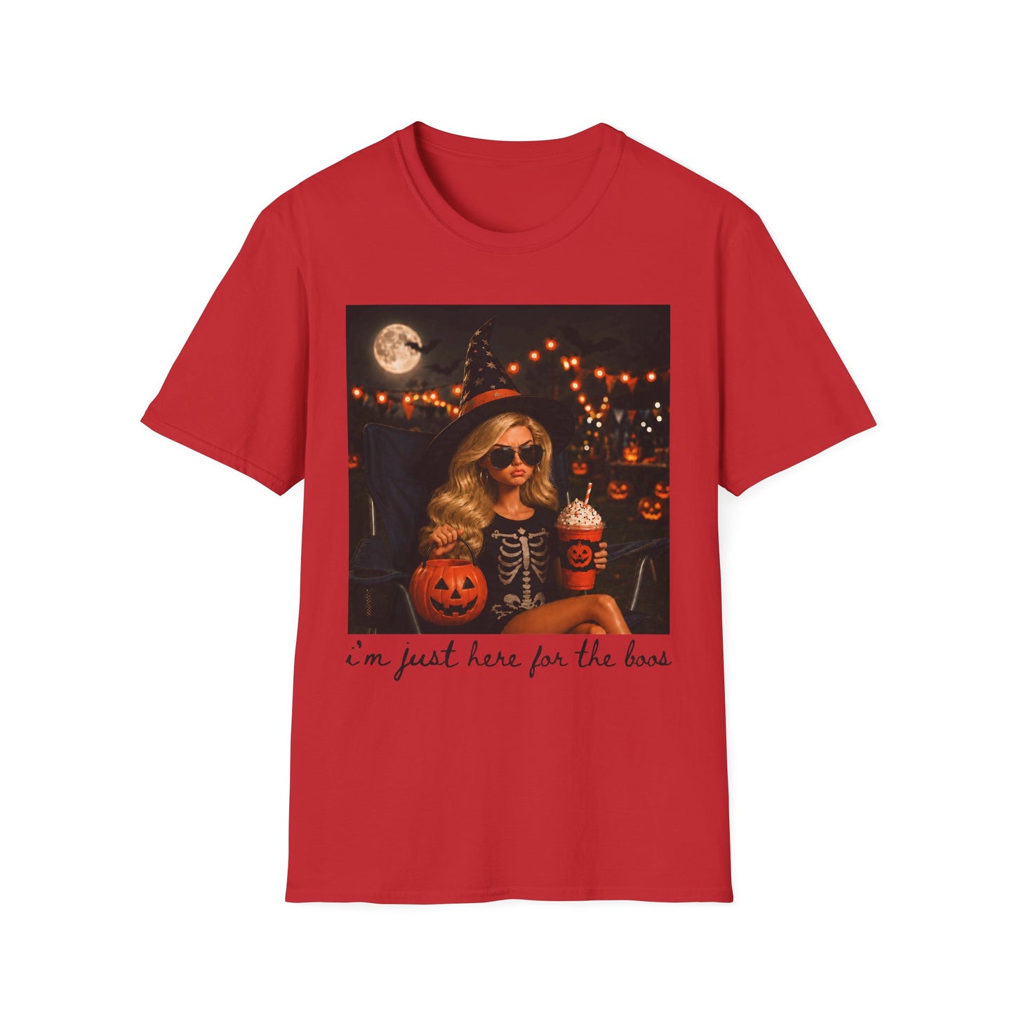 Halloween Girl Graphic T‑Shirt — "I'm Just Here for the Candy"