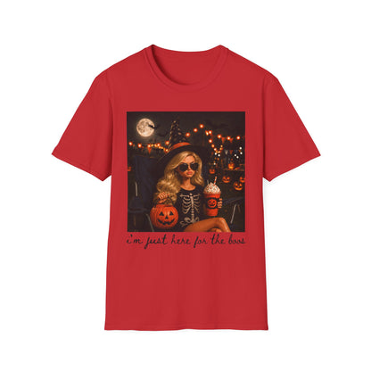 Halloween Girl Graphic T‑Shirt — "I'm Just Here for the Candy"