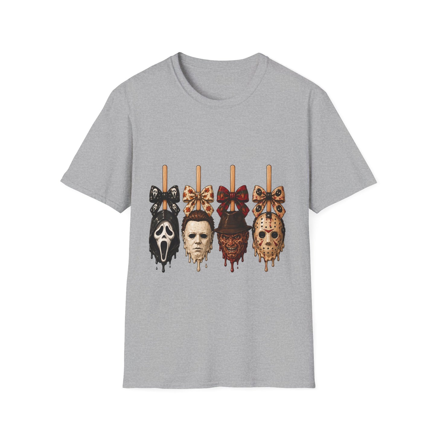 Horror Mask Popsicle T-Shirt — Halloween Thriller Graphic Tee