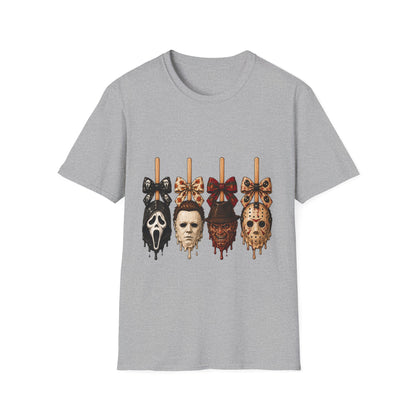 Horror Mask Popsicle T-Shirt — Halloween Thriller Graphic Tee