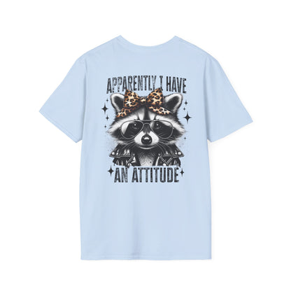 Raccoon 'Apparently I Have An Attitude' T-Shirt