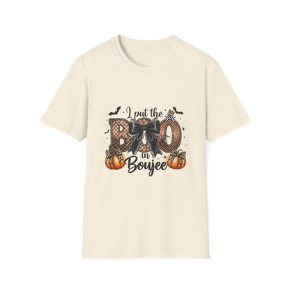 Halloween "I Put the Boo in Boujee" Shirt — Women's Halloween Tee