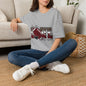Football Mom Tee — "For the Love of the Game" Leopard Accent