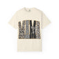 Leopard Checker MAMA Tee — Vintage-Inspired Mama Shirt with Bow Graphic