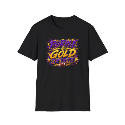 T‑Shirt — "Purple & Gold Spirit" Graphic Tee