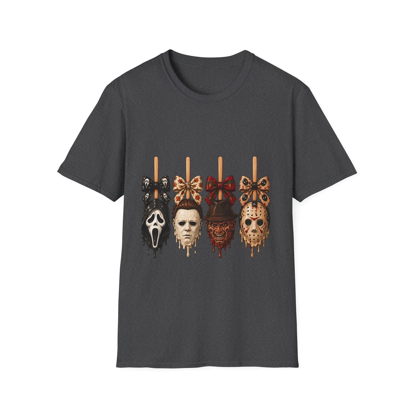Horror Mask Popsicle T-Shirt — Halloween Thriller Graphic Tee
