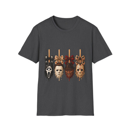 Horror Mask Popsicle T-Shirt — Halloween Thriller Graphic Tee