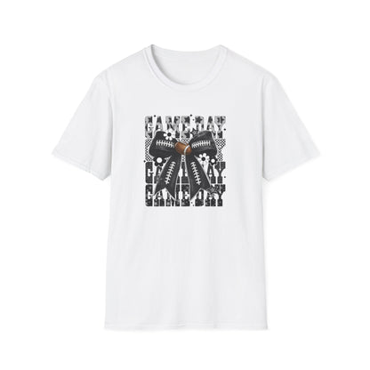 Game Day Football Bow T‑Shirt — 'Game Day' Graphic Tee for Fans
