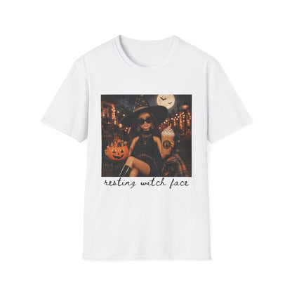 Halloween Witch Tee — 'Resting Witch Face' Graphic T-Shirt