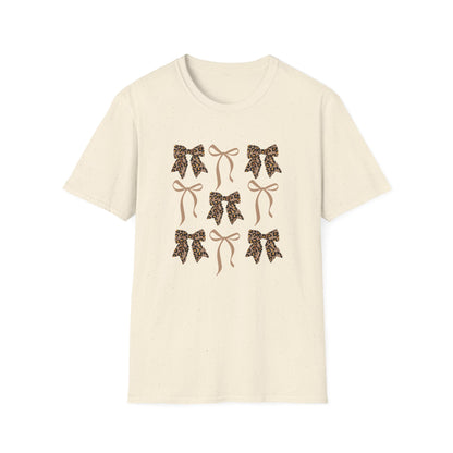 Leopard Bow Graphic T-Shirt