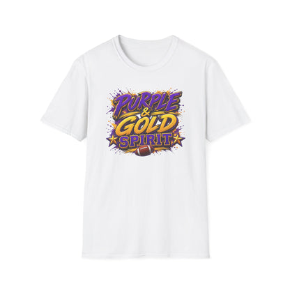 T‑Shirt — "Purple & Gold Spirit" Graphic Tee