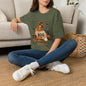 Halloween 'Boo' Girl T-Shirt — Cute Spooky Pumpkin & Candle Graphic Tee